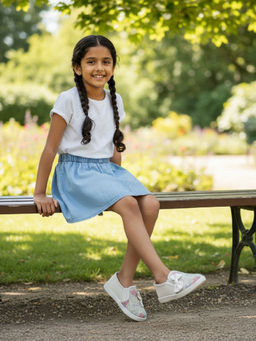 BOYZ N GALZ - Girls White Ballerinas