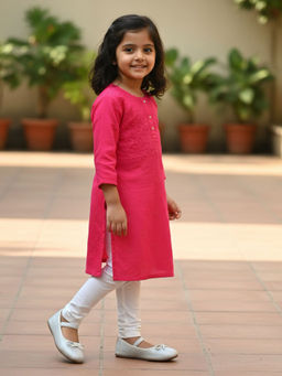 BOYZ N GALZ - Girls White Ballerinas