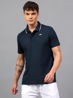 Dida - Mens Polyester Regular Fit Solid Polo T-Shirt