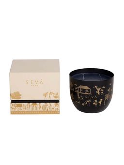 SEVA HOME - Dil Se Heirloom Black Scented Candle Classic, Luxury Festive Gift, Décor