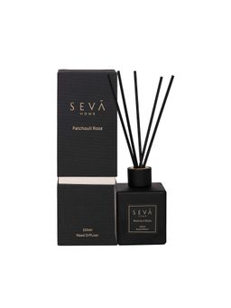 SEVA HOME - Signature Reed Diffuser - Patchouli Rose (250 Ml) Long-Lasting Scent