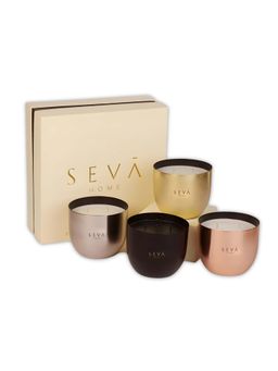 SEVA HOME - Heirloom Assorted Candle Set Luxury Gifting 40 Hour Burn Each