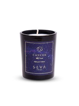SEVA HOME - Cancer Zodiac Candle Soy Wax Hand-Poured Candle Chameli Raat Rani & Kewda Fragrance