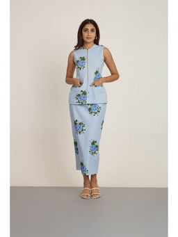The Whole Nine Yards - Light blue Mavi Co-Ord (Set of 2)
