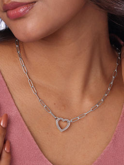 Mia by Tanishq - Heart Link Necklace (41)
