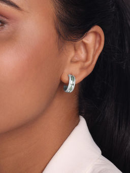 Mia by Tanishq - Mosaic Magic Hoop Earrings