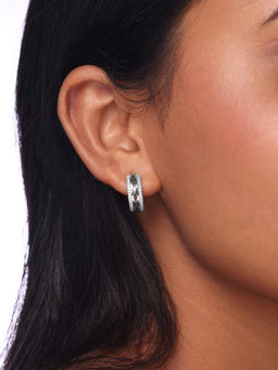 Mia by Tanishq - Mosaic Crush Hoop Earrings