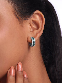 Mia by Tanishq - Ethereal Shine Hoop Earrings