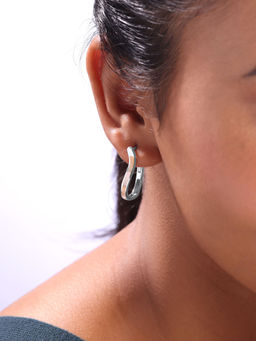 Mia by Tanishq - Minimal Chic Hoop Earrings