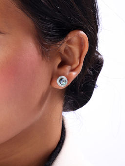 Mia by Tanishq - Starry Ocean Stud Earrings