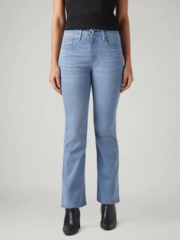 Levi's - Women 725 Blue Solid Jeans
