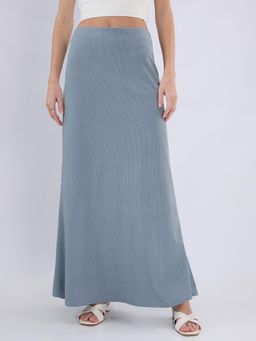 Globus - Women Blue Solid A-line Maxi Skirt