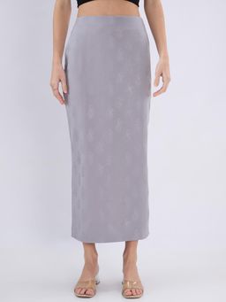Globus - Women Grey Paisley Midi Skirt