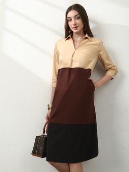 Globus - Women Multi-Color Colorblock A-line Dress