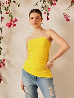 STREET 9 - Women Yellow Bandeau Top