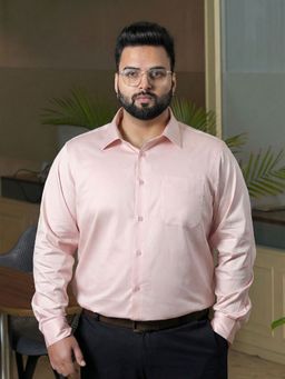 THE FORMAL CLUB - Men's Flexi Stretch Plus Pink Shirt