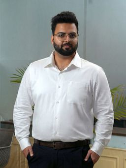 THE FORMAL CLUB - Men's Flexi Stretch Plus White Shirt