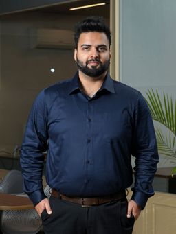 THE FORMAL CLUB - Men's Flexi Stretch Plus Blue Shirt