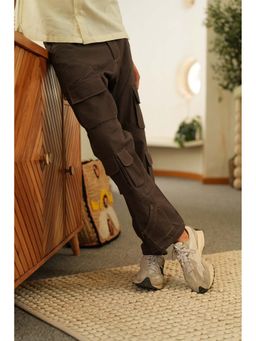 DRAGIT - Men Coffee Bean Cargo Pro Max Regular Fit Casual Cargo Pant
