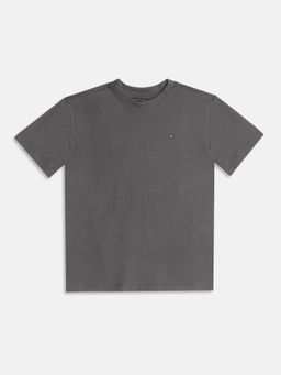 Tommy Hilfiger - Boys Grey Cotton Printed T-shirt