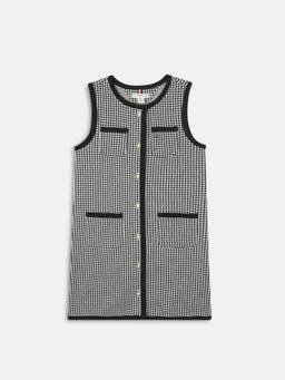 Tommy Hilfiger - Girls Black Cotton Printed Dress