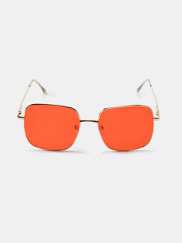 DukieKooky - Unisex Kids Orange Lens Square Sunglasses with UV Protected Lens-900372 (L)