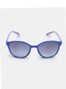 DukieKooky - Unisex Kids Grey Lens Blue Wayfarer Sunglasses with UV Protected Lens (S)