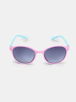 DukieKooky - Kids Grey Lens Pink Wayfarer Sunglasses with UV Protected Lens (S)