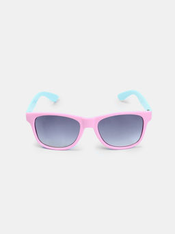DukieKooky - Unisex Kids Grey Lens Pink Square Sunglasses 900736 (M)