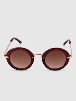 DukieKooky - Kids Brown Round Sunglasses with UV Protected Lens (M)
