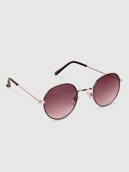 DukieKooky - Kids Round Sunglasses with UV Protected Lens-DKSG387A-Black (M)