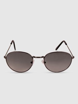 DukieKooky - Kids Full Rim Round Sunglasses with UV Protected Lens- DKSG389B-Black (L)
