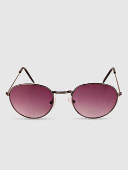 DukieKooky - Kids Round Sunglasses with UV Protected Lens-DKSG389C-Black (L)