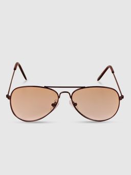DukieKooky - Kids Full Rim Aviator Sunglasses with UV Protected Lens- DKSG390C-Black (L)