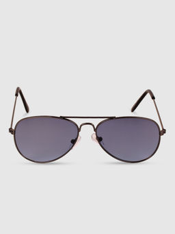 DukieKooky - Kids Aviator Sunglasses with UV Protected Lens-DKSG390D-Black (L)