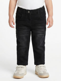 MINI KLUB - Baby Girls Denim Jeans - Black