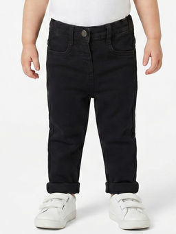 MINI KLUB - Baby Girls Denim Jeans - Black