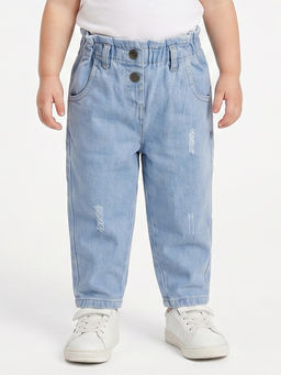 MINI KLUB - Baby Girls Denim Jeans - Blue
