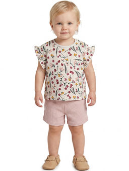 MINI KLUB - Baby Girls Top And Shorts - Multi-Color