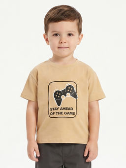 MINI KLUB - Kids Boys T-shirt - Beige
