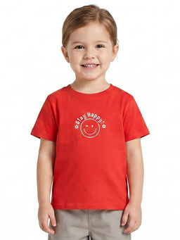 MINI KLUB - Kids Girls Knit T-shirt - Red