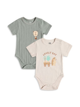 MINI KLUB - Baby Boys Body Suit - Multi-Color (Pack of 2)