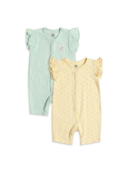 MINI KLUB - Baby Girls Romper - Multi-Color (Pack of 2)