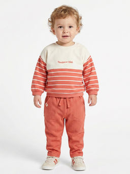 MINI KLUB - Baby Boys Knit Trousers - Coral