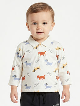 MINI KLUB - Baby Boys Polo T-shirt- Off White