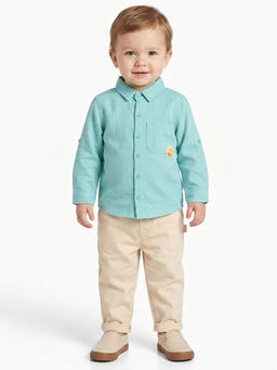 MINI KLUB - Baby Boys Shirt And Trousers - Green