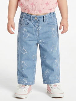 MINI KLUB - Baby Girls Denim Jeans - Blue
