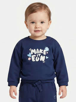 MINI KLUB - Baby Girls Sweatshirt - Navy Blue