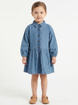 MINI KLUB - Kids Girls Dress -Blue