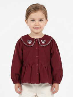 MINI KLUB - Kids Girls Top - Maroon